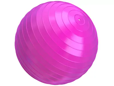 Yoga Ball Pink 3D model