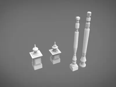 Pillar architecture 3D print model purchase