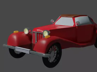 Old car 3dmodel view 3D model