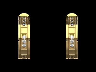 Cartier Earrings N234 3D print model