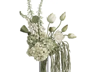 Flower In Vase 109 3D model