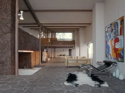 Le Corbusier Errazuris House 1930 3D model