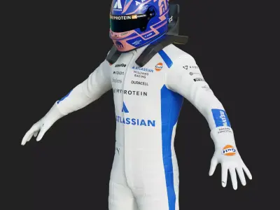 F1 Williams Race Suit 2025 3D model