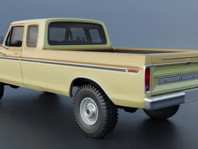 F-250 Super Cab 1974 3D print model