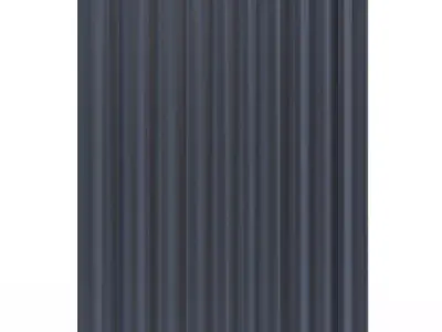 Cornice Classic Curtain 02 Chrome Low-poly 3D model