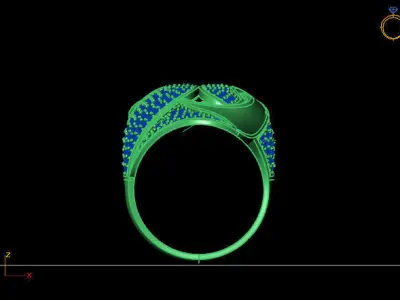 Women Ring 3D print model 15