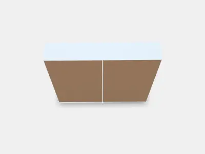 PAX 2 wardrobe frames 12 Low-poly 3D model