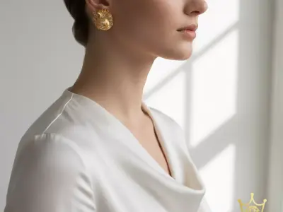 Sea Empress Luxury Ocean Inspired Earring 3D print model