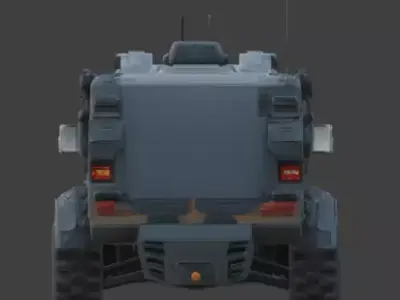 Luxury Tactical Armored Military Car 3D Model Low-poly 3D model