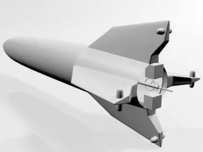 V-2 Rocket 01 3D model