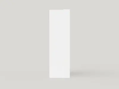 Wardrobe BREMA 210 White plus Mirror Low-poly 3D model
