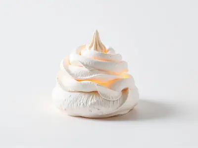Stylized Meringue Cake Fantasy model pack Low-poly 3D model