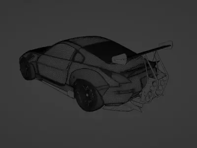 Nissan 350z - rocket bunny 3D model