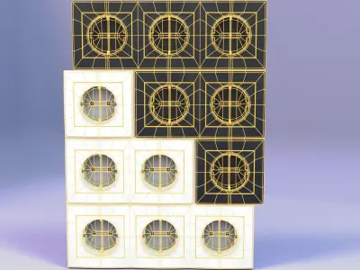 Sockets Low-poly 3D model