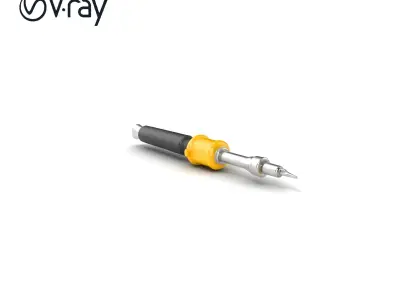 Classic Screwdriver Set with Various Head Types model pack Low-poly 3D model