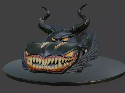 Halloween Beast Car Infernal Predator 3D print model