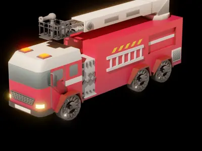 Low Poly City Cars Package - Gradiant Texture Style Low-poly 3D model