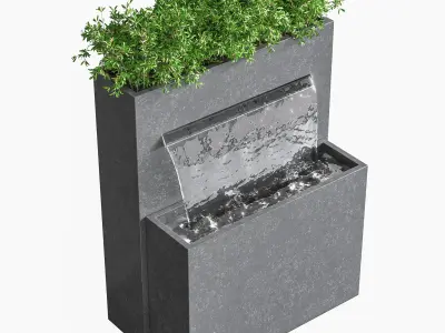 Sutherland Falls Plante 90cm 3D model