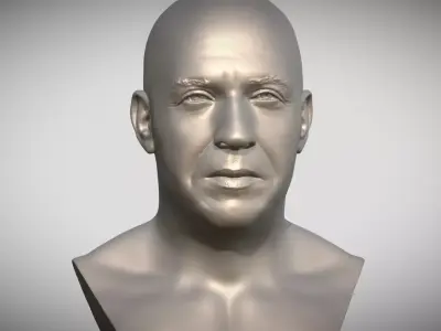 Vin Diesel bust 3D print model