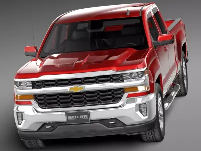 Chevrolet Silverado Double Cab CG 2016 3D model
