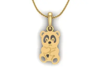 panda pendant 3D print model