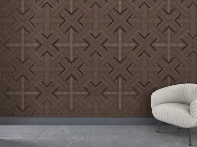 3d wall panel Low-poly 3D model 12
