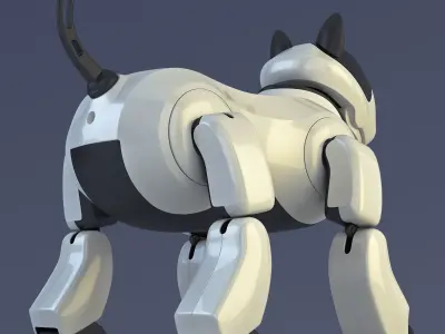 Genibo Robot Dog White 3D model