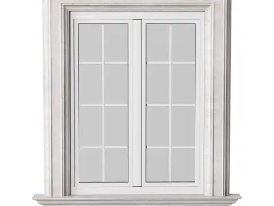 Architectural Classic Window 3D Model 5 3D model