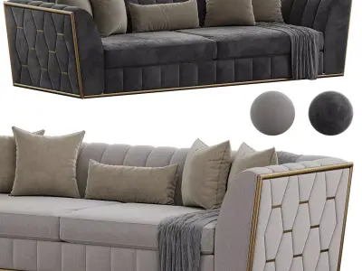 Sophia Luxury Sofa 3D model