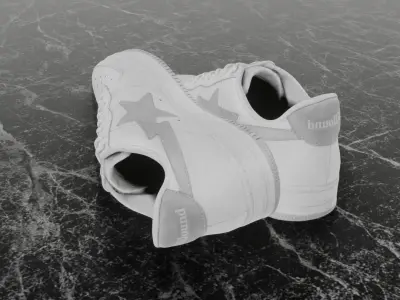 JJJOUND X BAPE STA 3D SHOES Low-poly 3D model