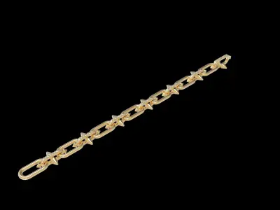 Conical Link Station Thorns Bracelet 3D print model