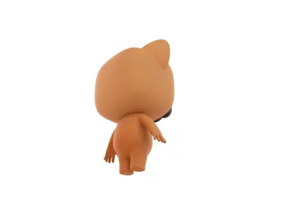 Cartoon French Bulldog 3D model