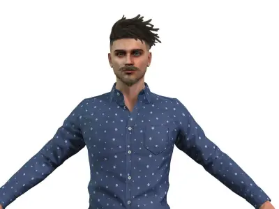 Male Figure for Animation and Games 3D model