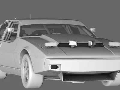 Lotus Elite 1976 Chotus Low-poly 3D model