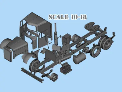  STL files American Industrial Truck 281 From The Movie Duel  3D print model