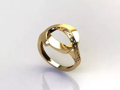 Fancy Womens Rings Plain Rings Ready STL 3DM Models Rings 3D print model 18