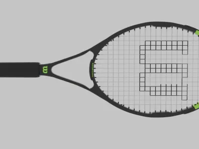 Wilson Blade Feel 103 tennis racket Low-poly 3D model