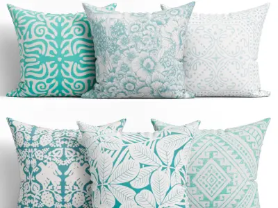 50 Decorative set pillow 400-449 3D model