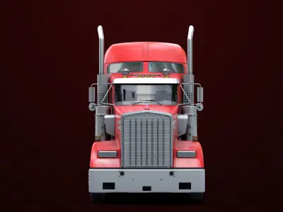 Heavy Truck Chassis 02 Generic All PBR Unity Low-poly 3D model