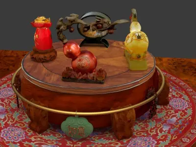 Chinese gourd 3D model