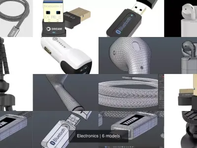 Electronics apple airpods 3D Model Pack