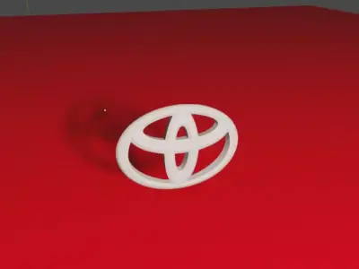 Toyota Logo 3d Model  highpoly 3D model