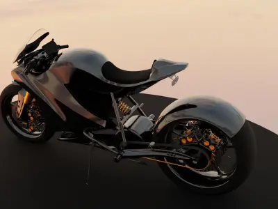 Concept sport bike Free 3D model