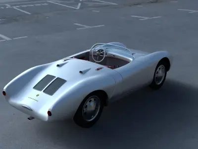 Porsche 550 Spyder HDRI 3D model