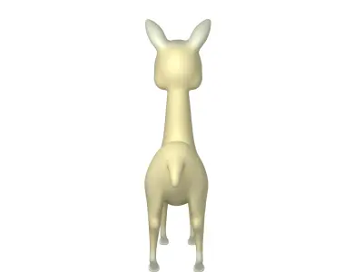 Llama Cartoon 3D model