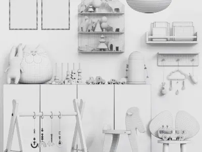 Children Toys Furniture 3D model
