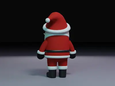 Santa Claus Low-poly 3D model