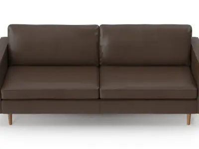 Sofa - Leather Low-poly 3D model
