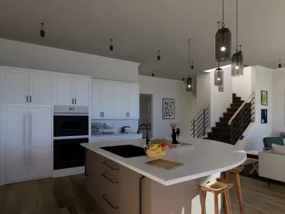 Villa House interior 3D model