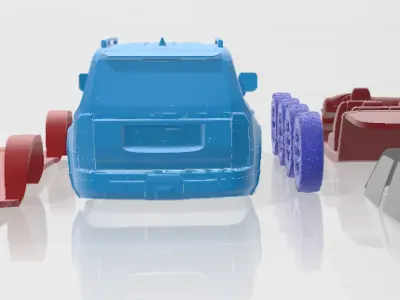 Lexus GX Overtrail 2024 - Separate Parts STL Model 3D print model